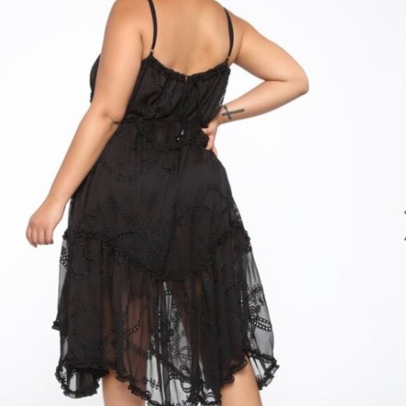 ✨️✨️ Host Pick✨️✨️ Fashion Nova Sweetest Lover‎ black dress sz 1X NWT - Picture 3 of 6